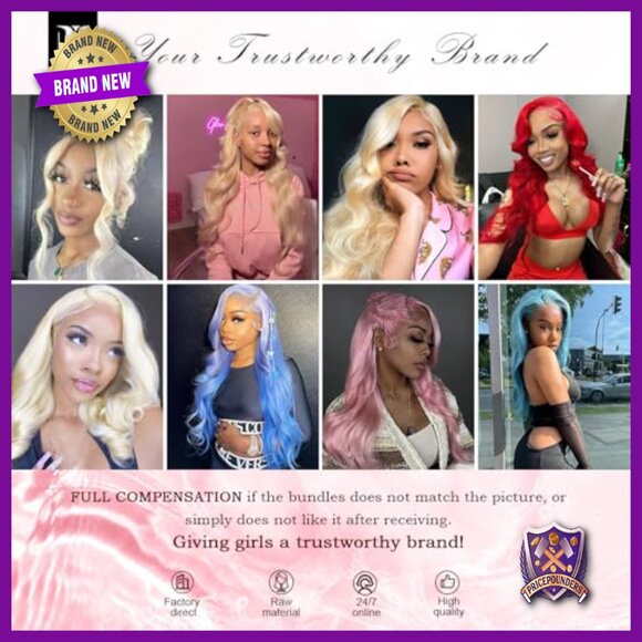 24 Inch Body Wave Human Hair Extensions 100g Single Bundle Quick Weave